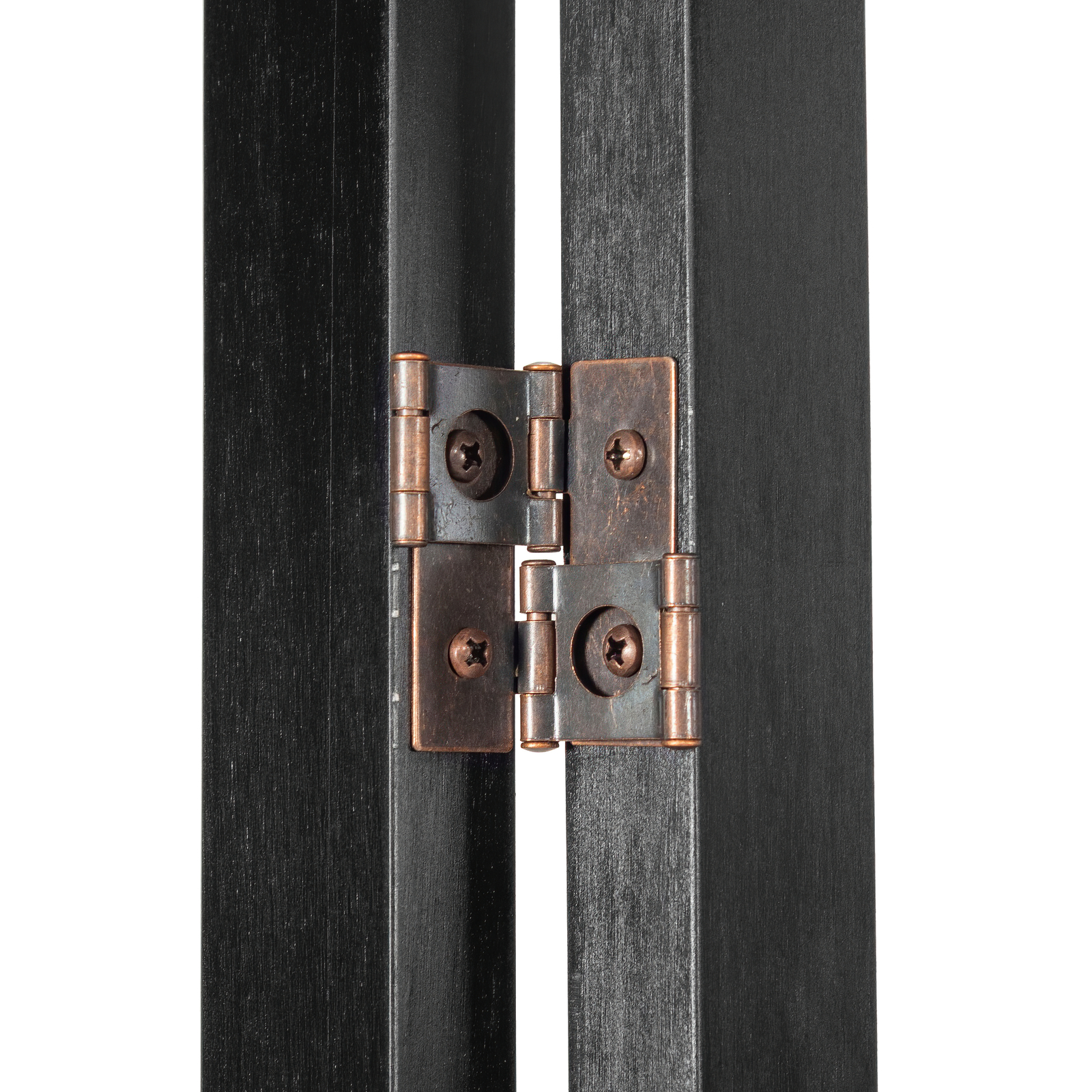 6 ft. Tall Clear Plastic Partition Black 5 Panel