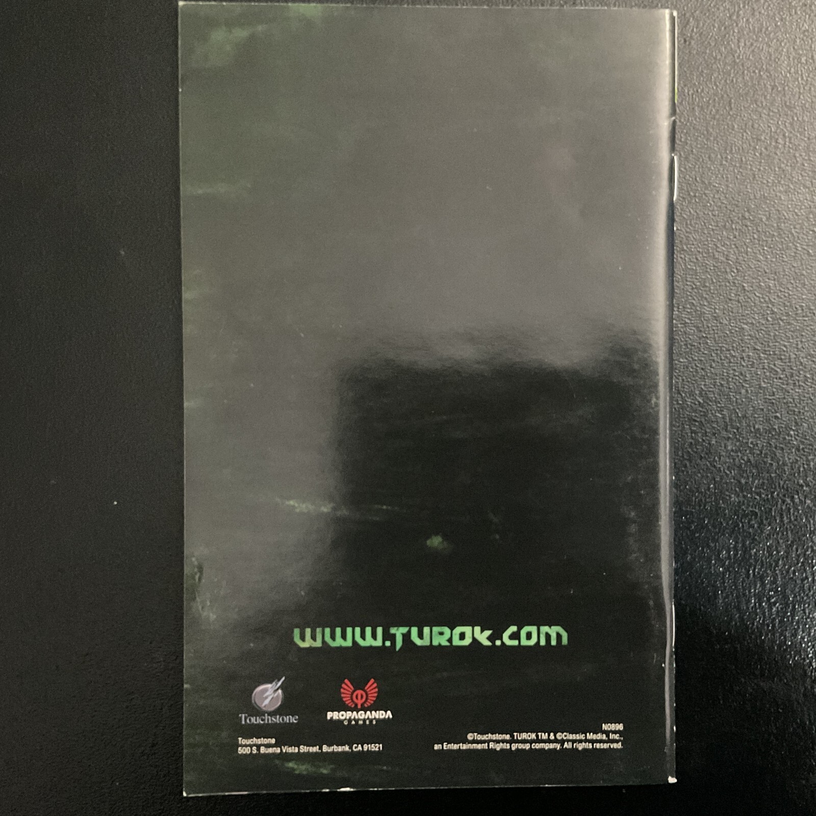 Turok Microsoft Xbox 360 Instruction Manual Only