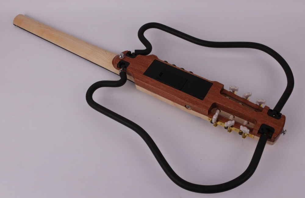 electric classical guitar silent nylon string headless built in effect portable