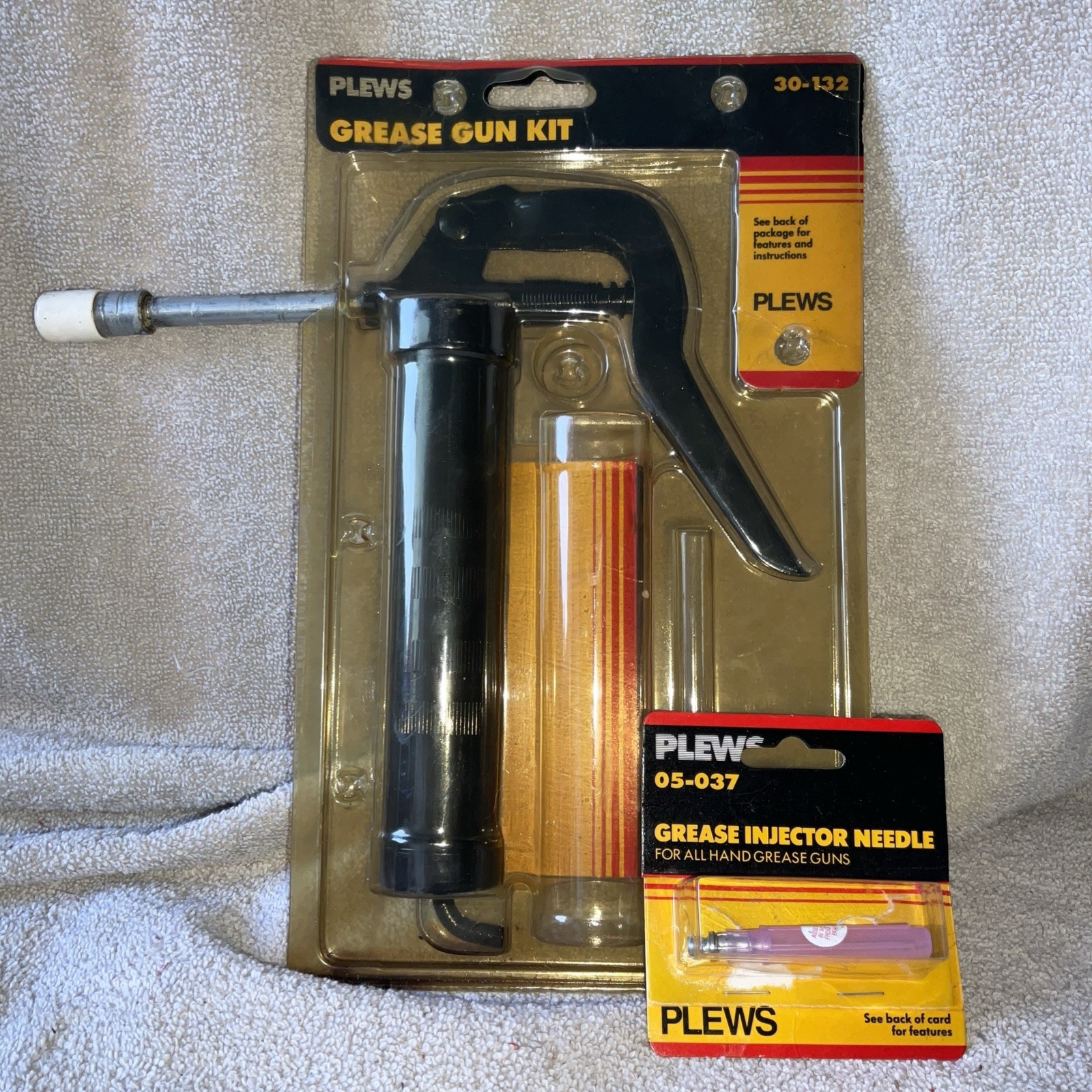 Plews Grease Gun Kit With Injector Needle #05-037 NIP Bearing Ball Joints Auto