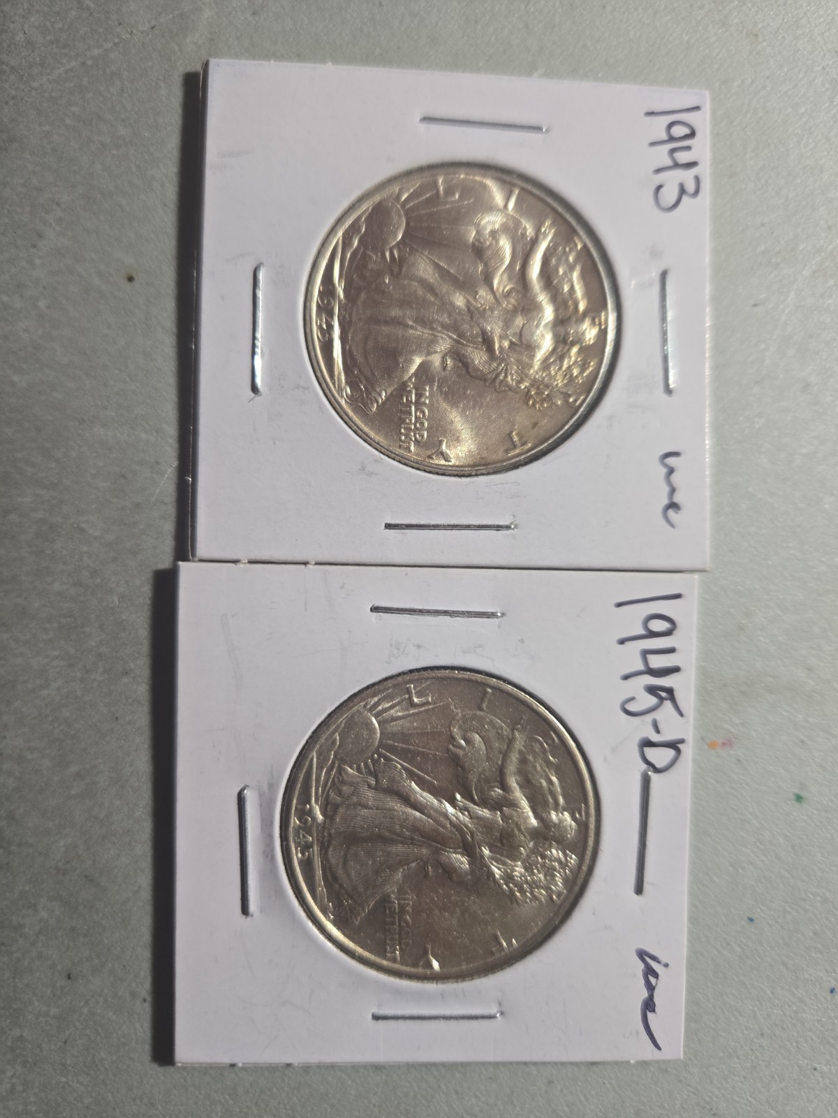 walking liberty half dollar lot of 2