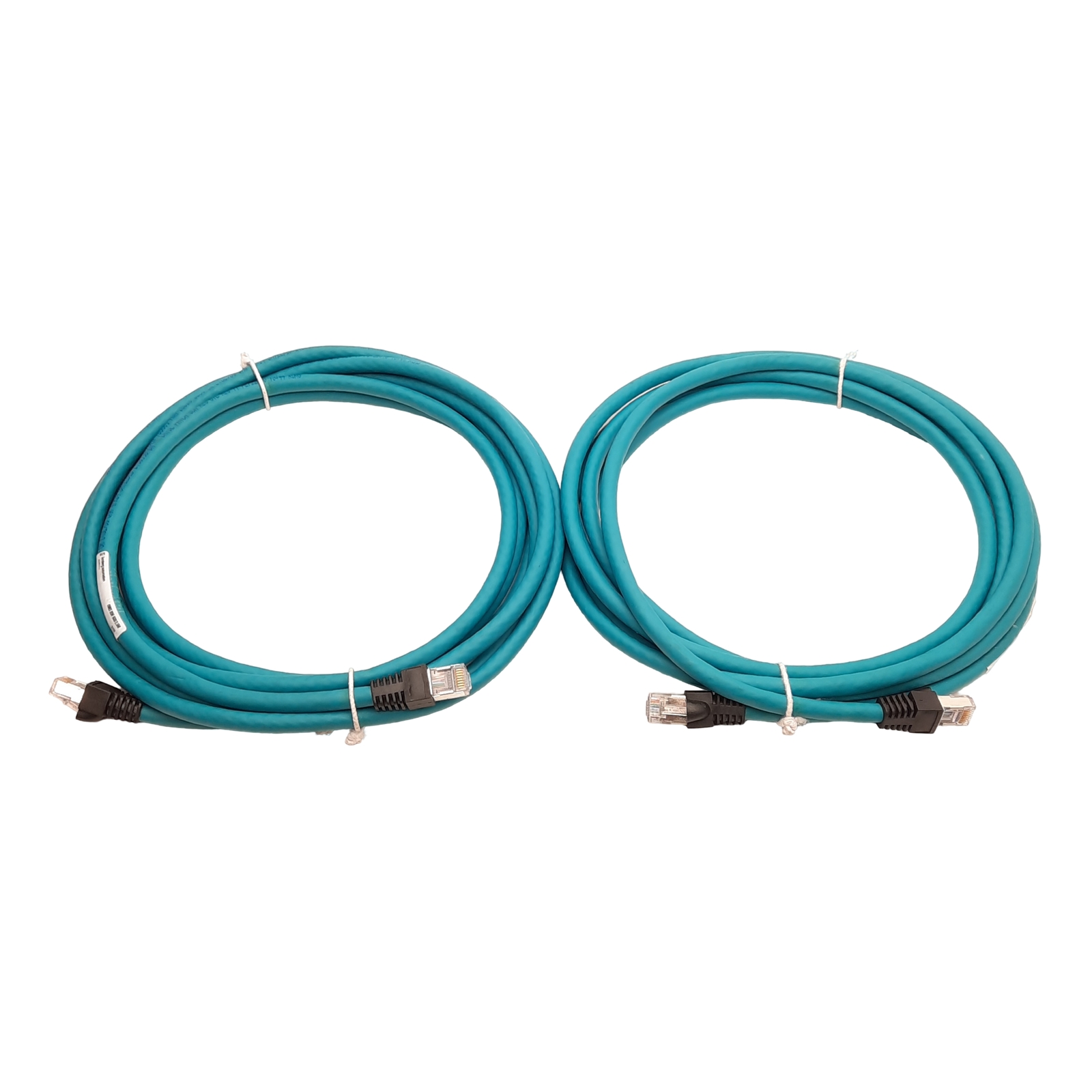 Lot of 2 Lumberg 0985 856 500/3.5M Industrial Ethernet Cable, 4-Pair, 3.5m Long
