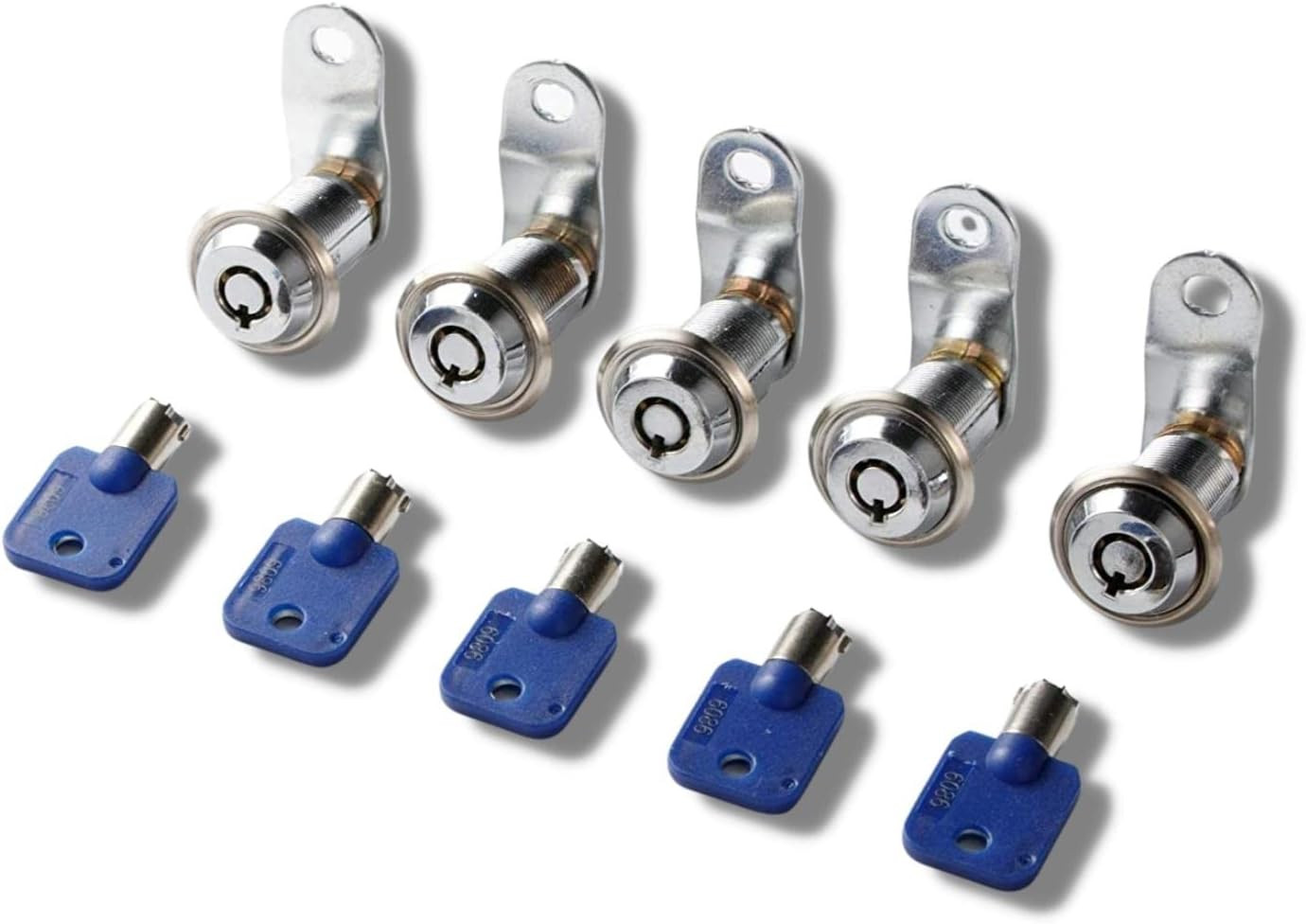 General Lock Replacement Length 0.75" Inch 19Mm 5 Pack, Keyed Alike Tubular Lock