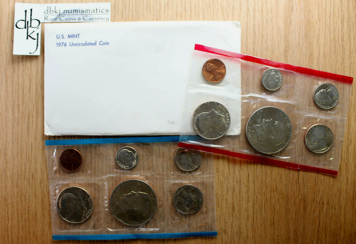 1976 Mint Set - Uncirculated Coins -12-Coin Set - P & D