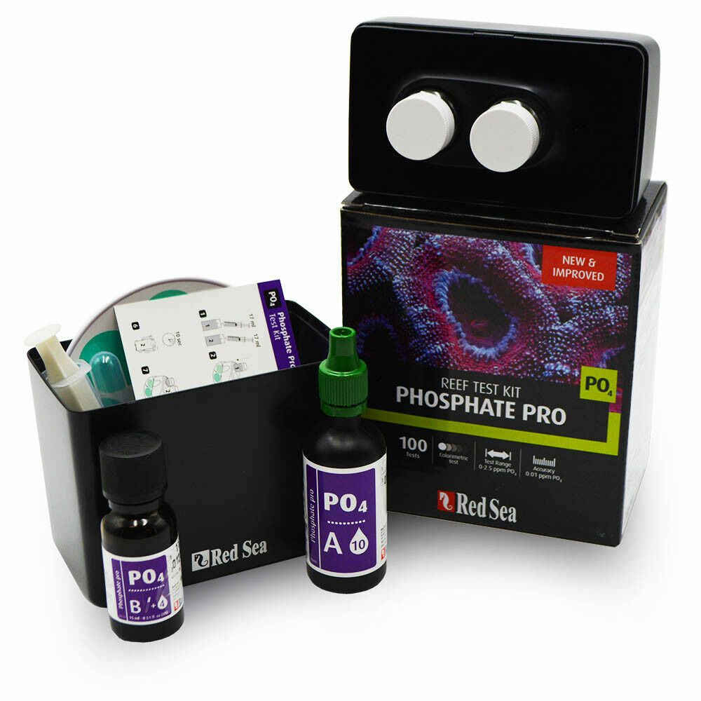 RED SEA PHOSPHATE PRO HIGH DEFINITION COMPARATOR TEST KIT 100 TESTS SALTWATER