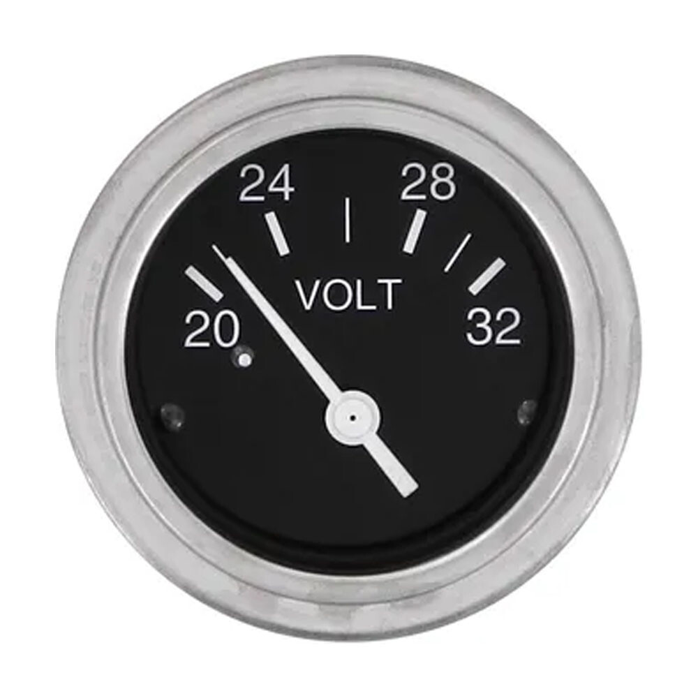 Sierra 80131P Marine Heavy Duty Nylon 2" Voltmeter 20-32 VDC Gauge