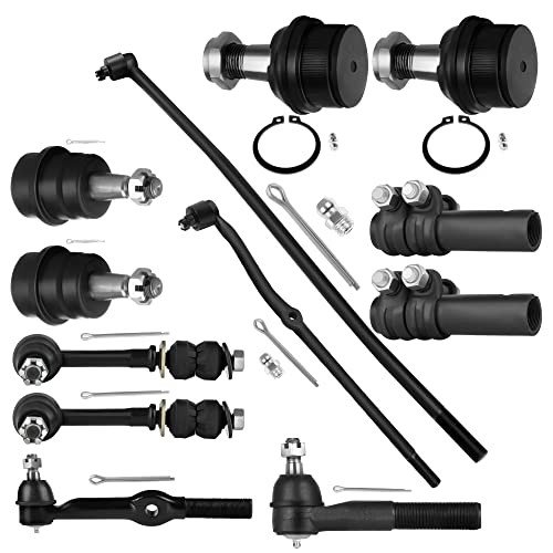 12pcs Front Ball Joints Tie Rod Adjusting Sleeve Sway Bar Link Suspension Kit