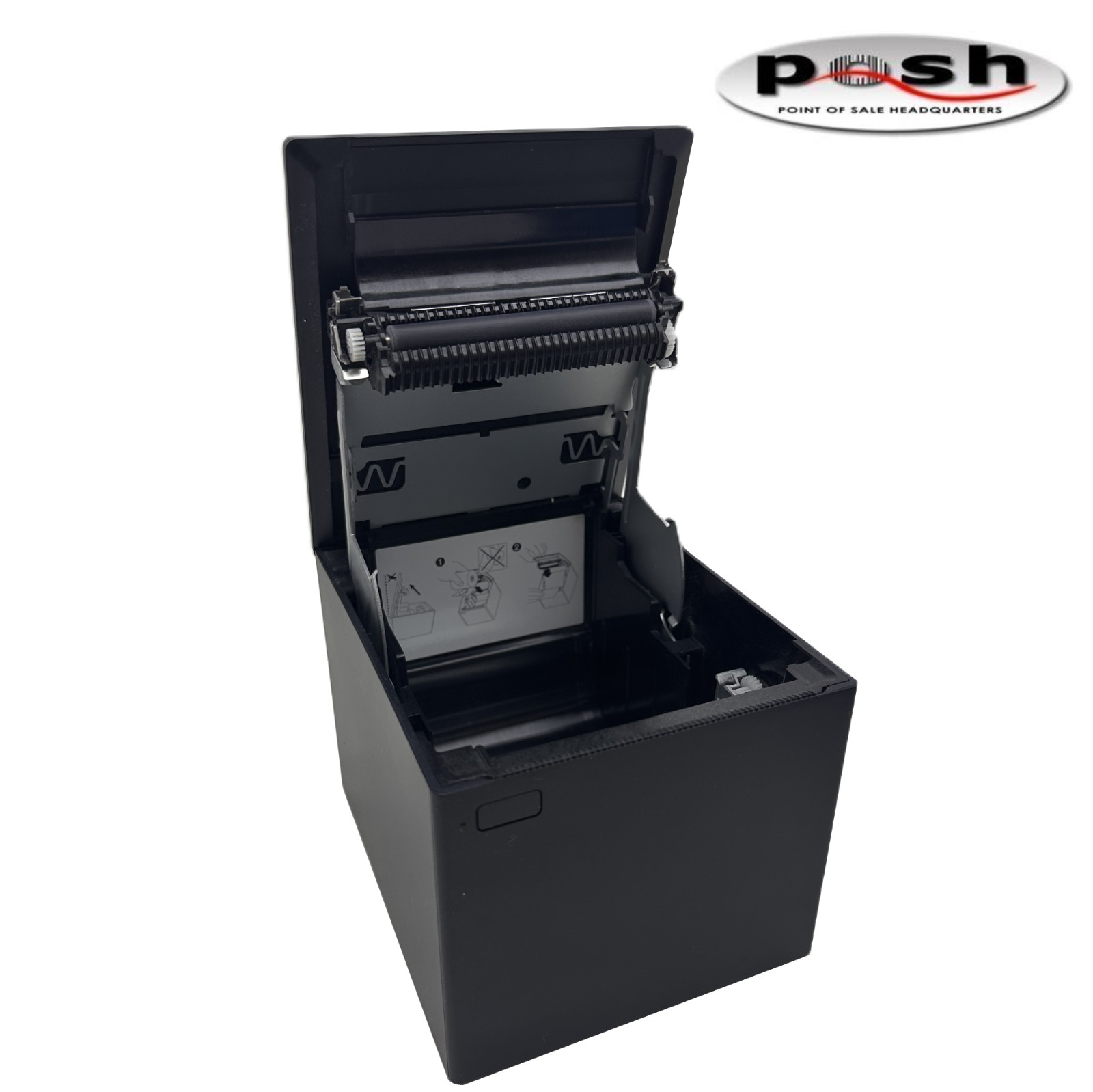 HP Black H300-E8SD-HPN0 Compact Thermal Receipt Printer with Power Supply