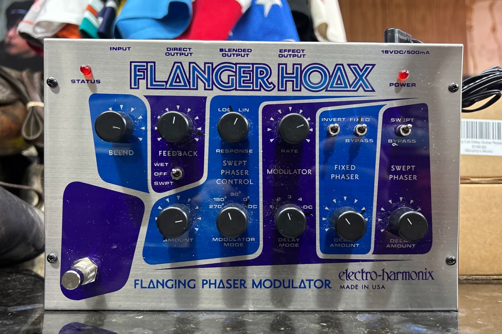 Electro-Harmonix Classics Flanger Hoax Guitar Effects Pedal Level 2 Regular