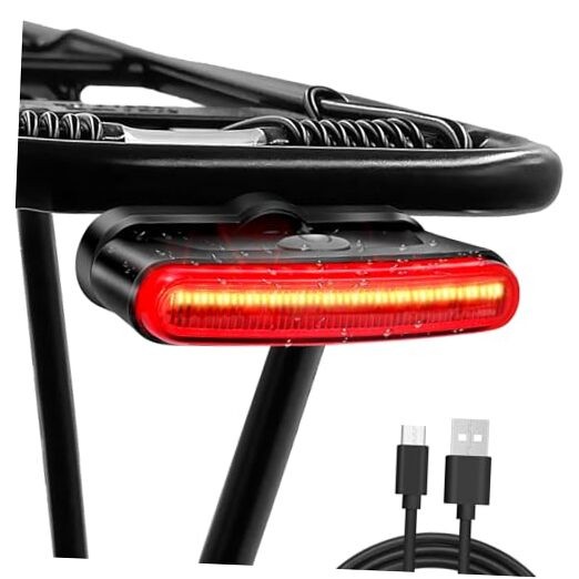150 Lumens Rechargeable Bike Tail Light, IPX6 Waterproof Bicycle Rear Cycling