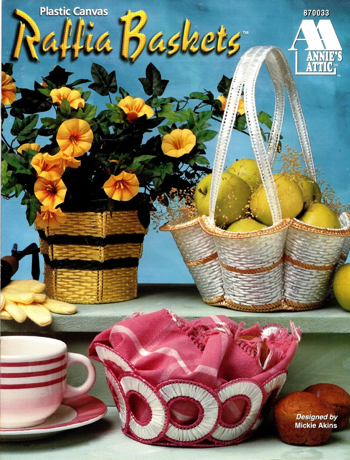 Raffia Baskets Plastic Canvas Booklet Annie's Attic 870033