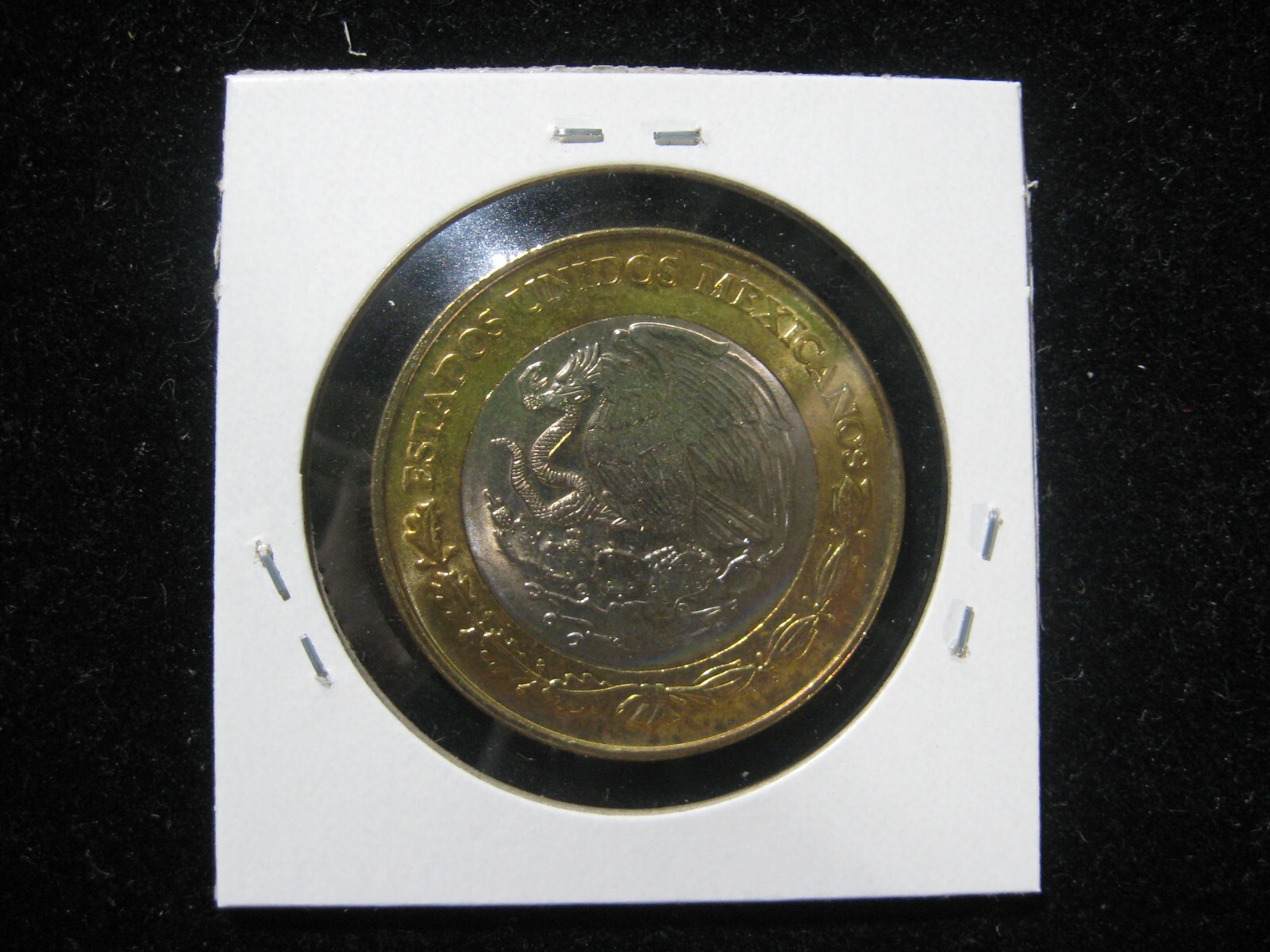 2000 MEXICO 20 PESOS OCTAVIO PAZ BI METALLIC CHOICE BU