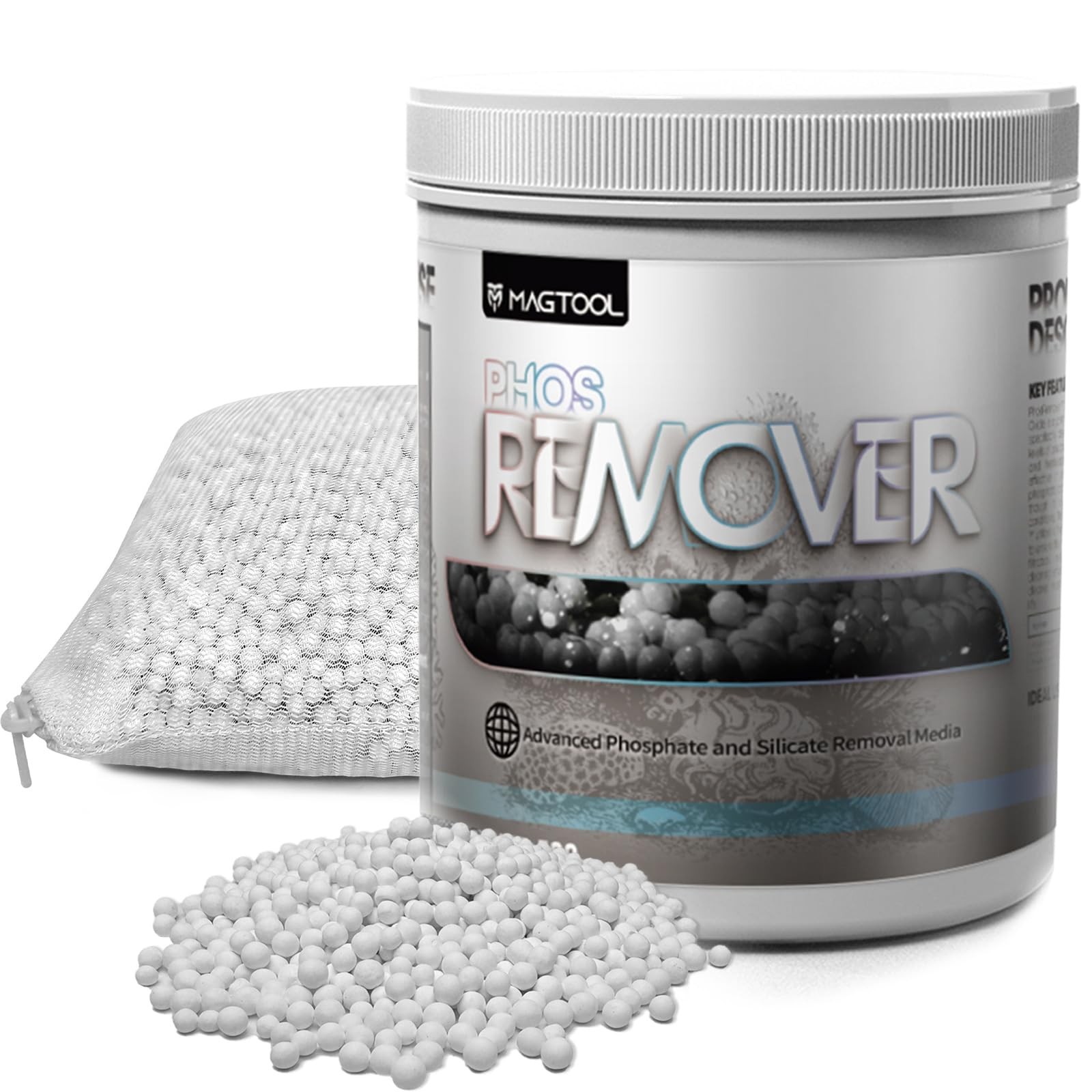 Advanced Phosphate and Silicate Remover Aquarium Filter Media, Ideal for Saltwat