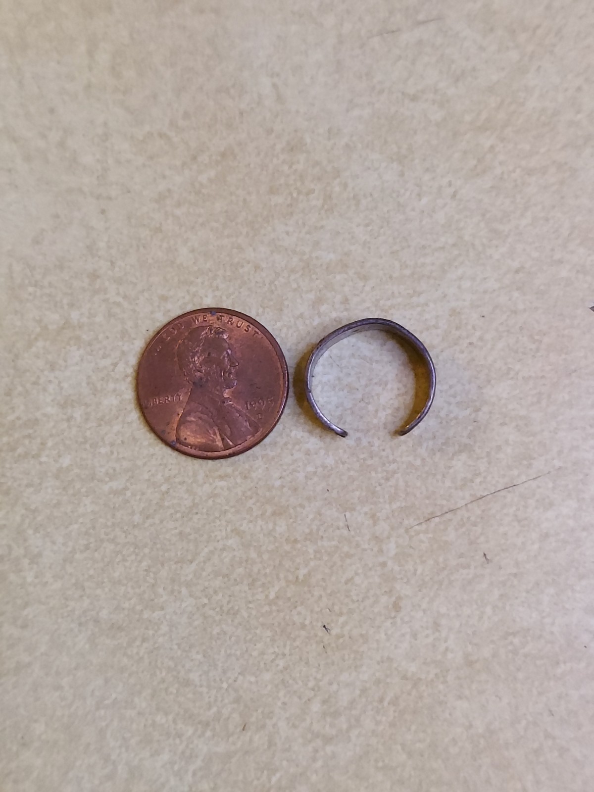 Vintage Sterling Silver 925 Dolphin Small Toe Ring Adjustable