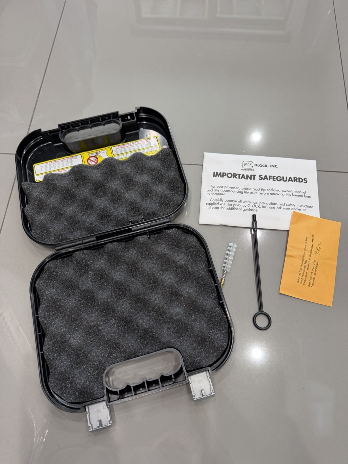 GLOCK PERFECTION Black CASE FACTORY BOX 26 Or 17 22 19 34 42 43 43X 44 45 48