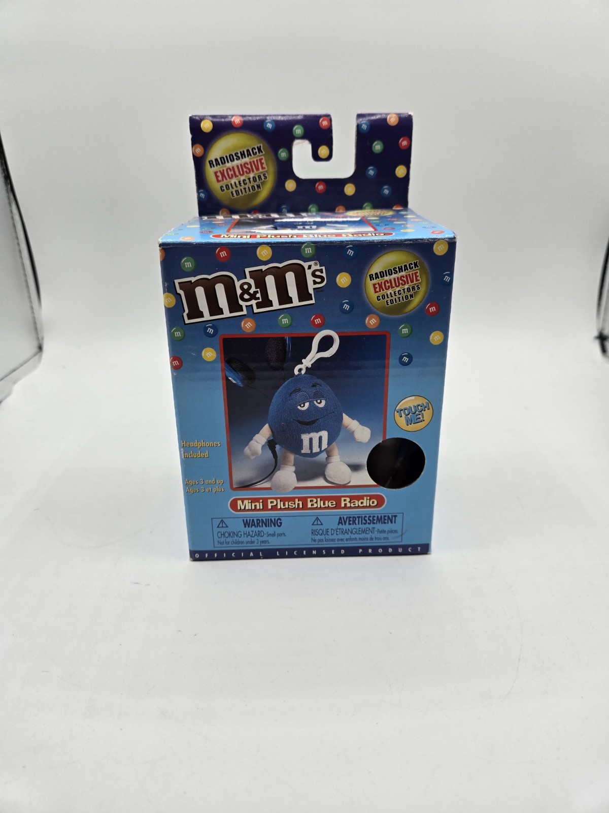 M&M's Mini Plush Blue Radio RadioShack Exclusive Collector Edition