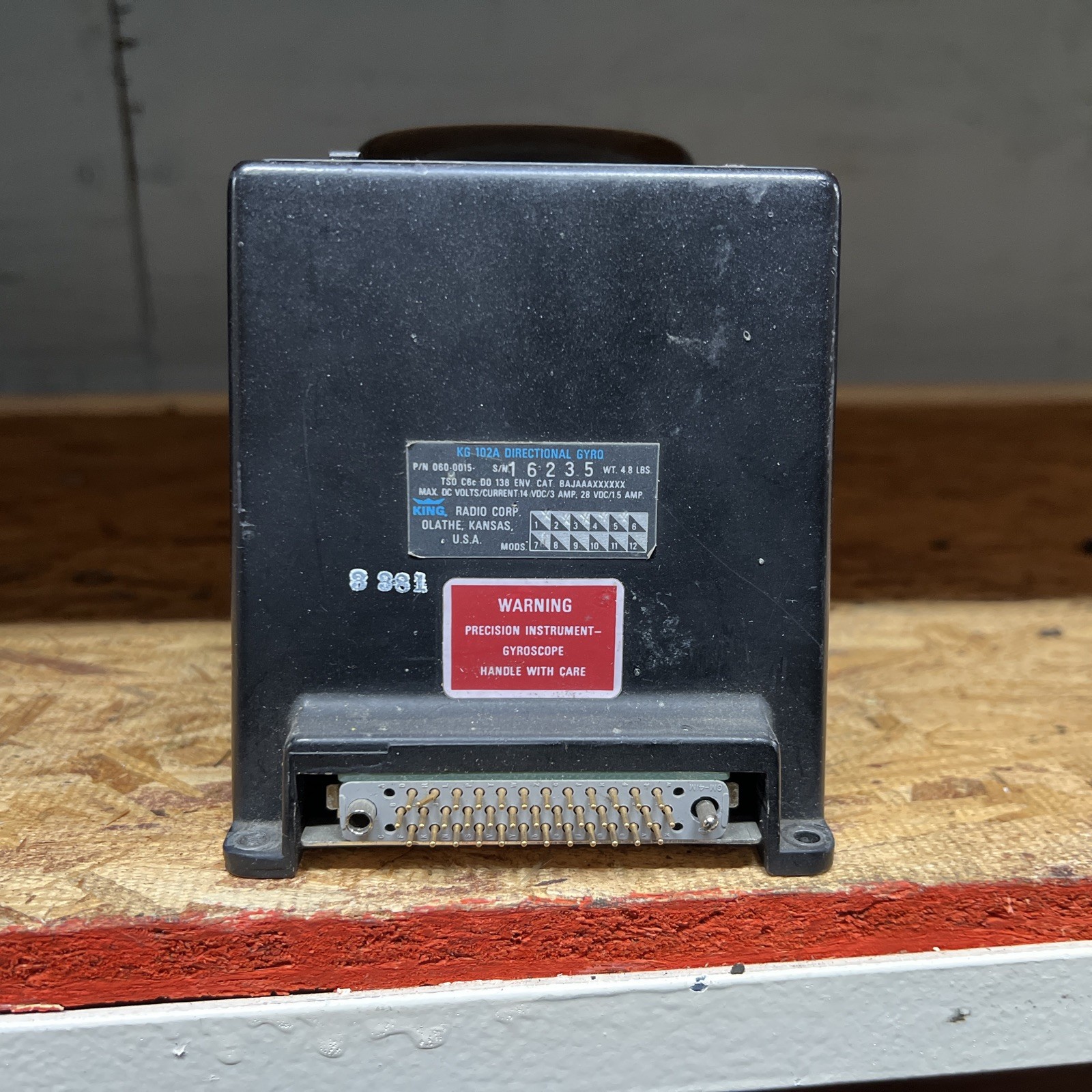 King Radio Corp. KG 102A Directional Gyro P/N: 060-0015-00