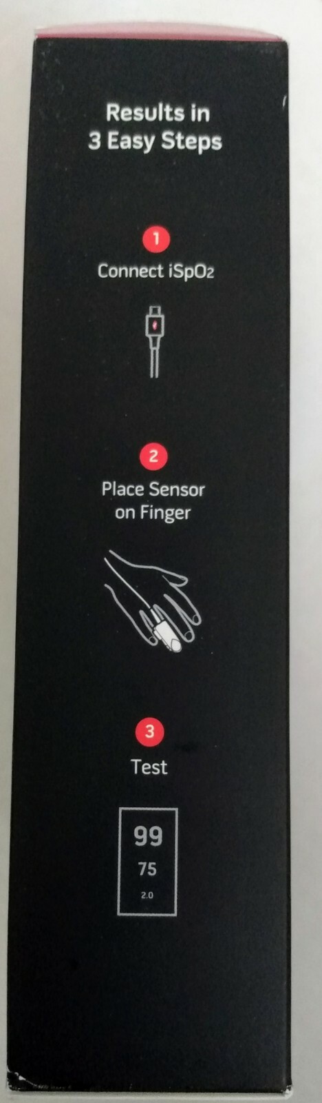 iSpO2 Pulse Oximeter w Lightning Connector for Android Device - Large Sensor