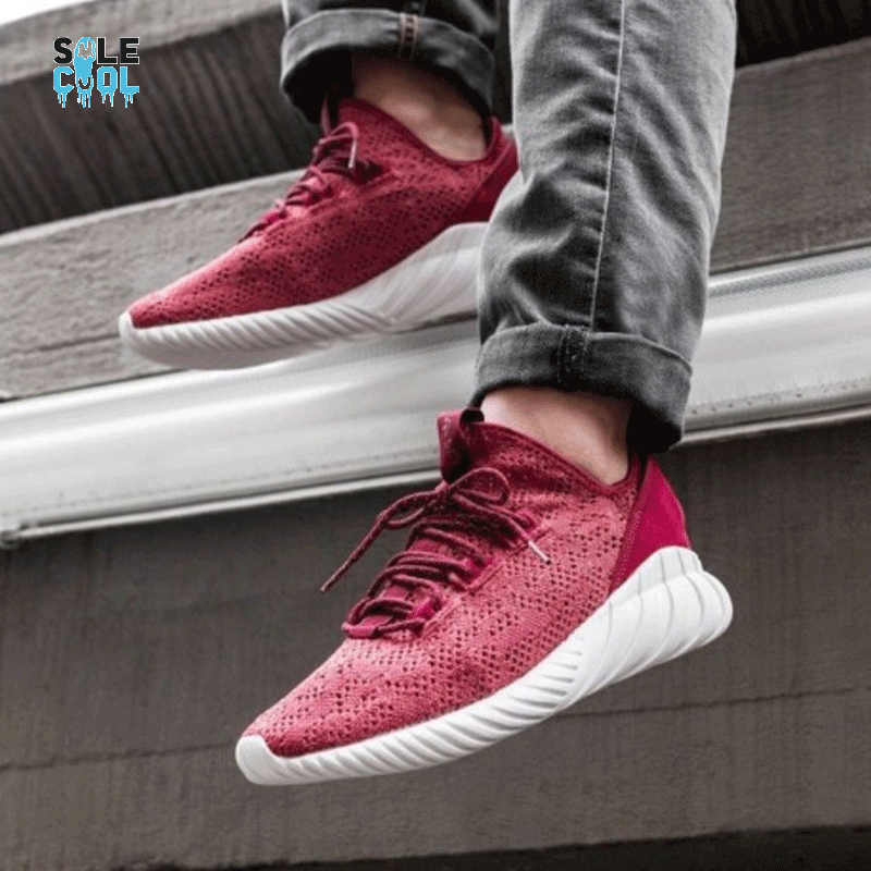 Adidas Originals Tubular Doom Primeknit Red Sneakers BY3560
