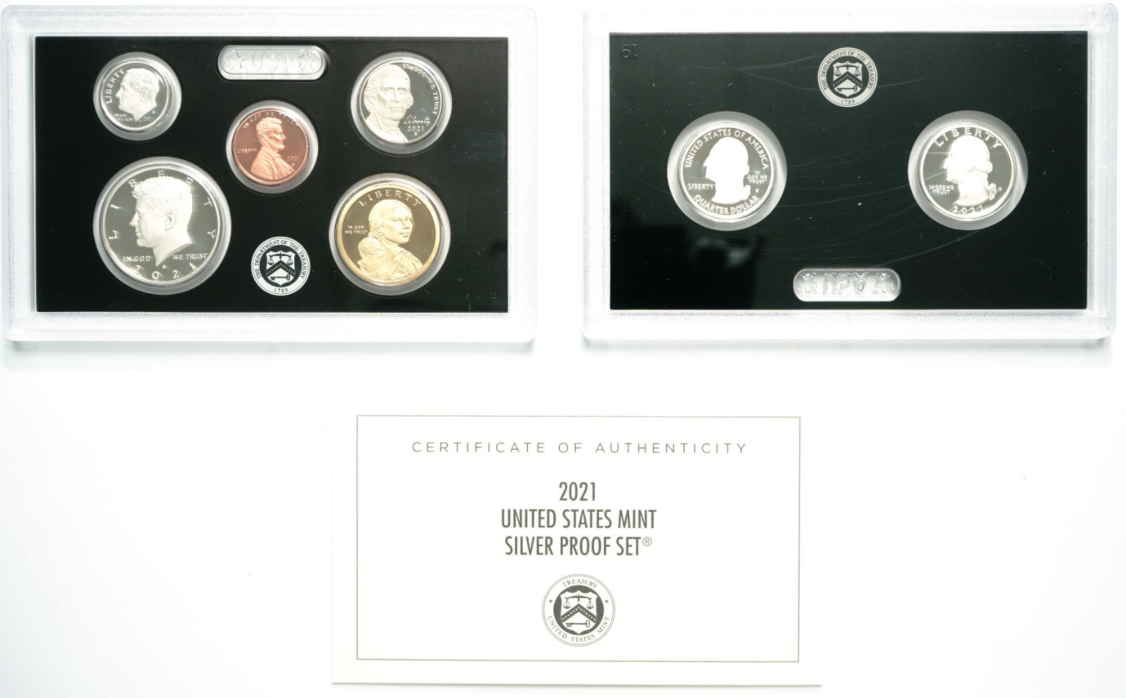 2021 United States Mint Silver Proof Set W/ Box & COA
