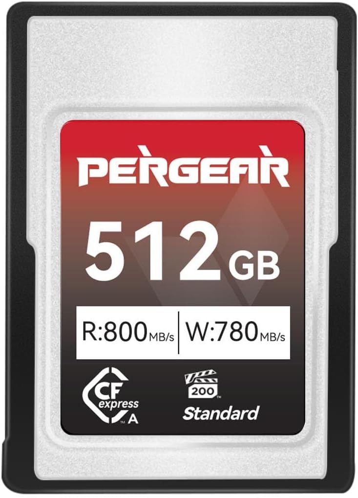 US Pergear New 512GB CFexpress Type A Memory Card Up to 780MB/s Read Speed