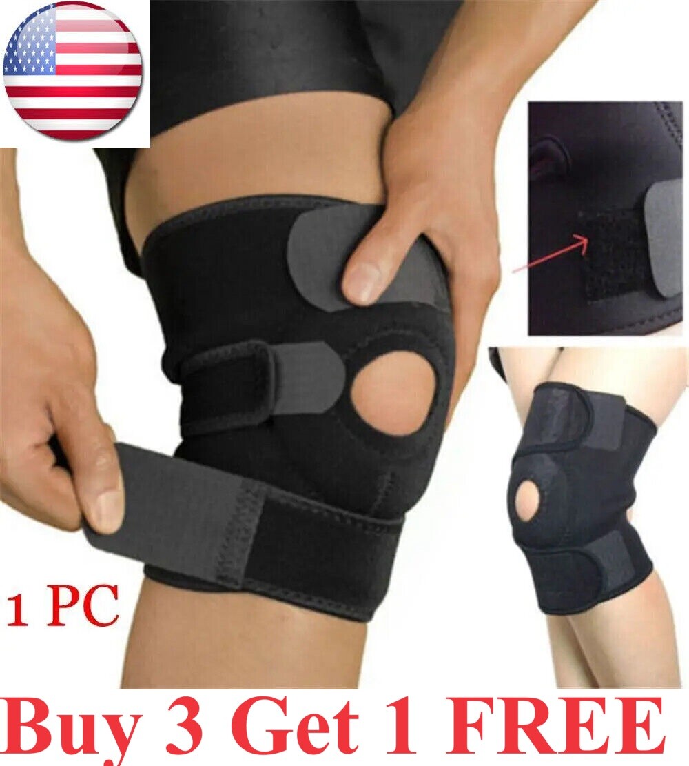 Knee Brace Compression Sleeve Support Sport Joint Arthritis Patella Stabilizer