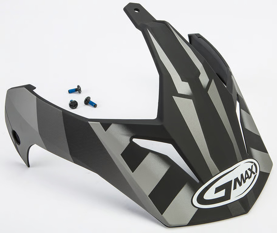 G-Max Visor for GM11D 15 Helmet - Flat Black/Dark Silver Motorcycle G011057