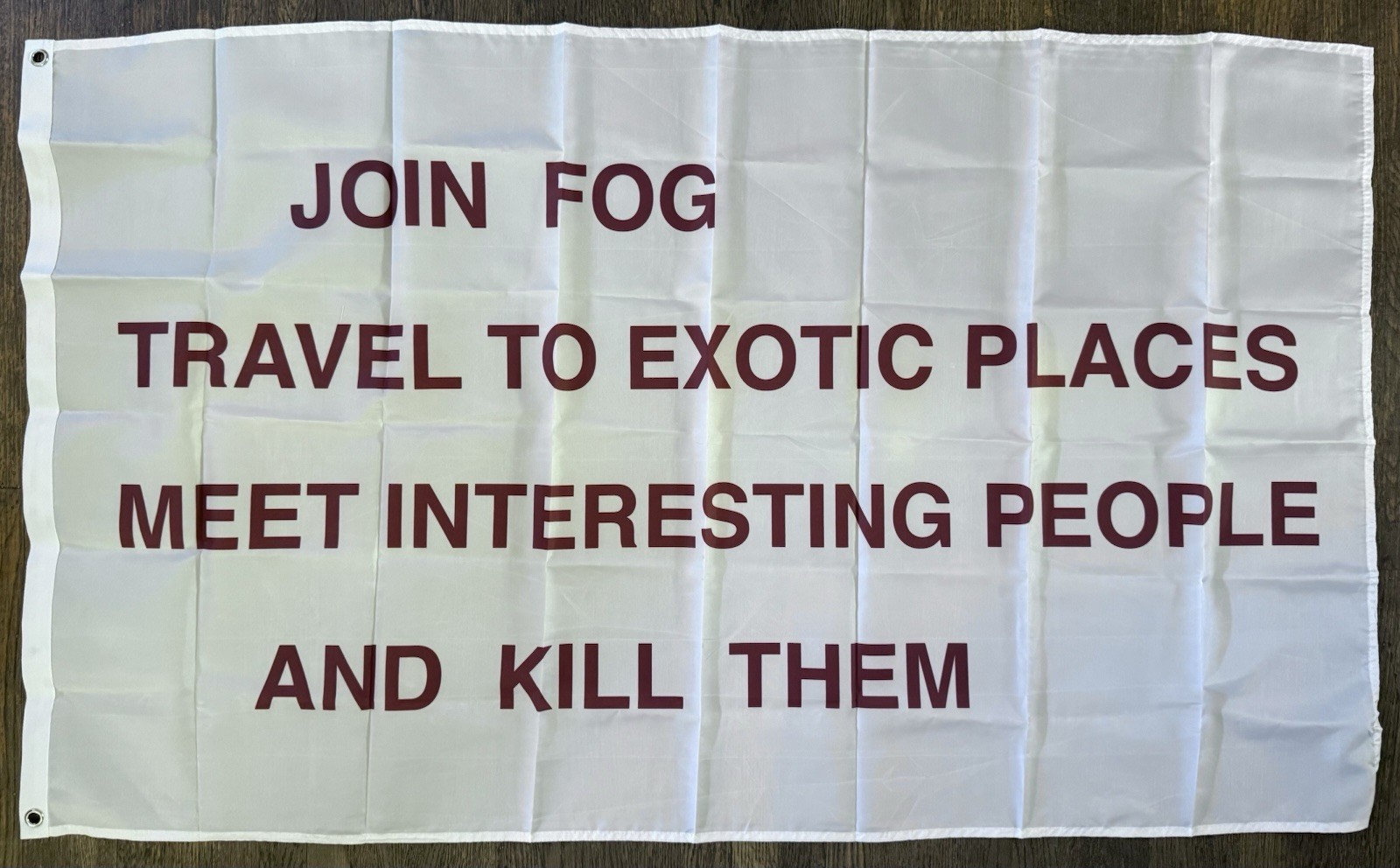 Forward Observations Group FOG "Join FOG Travel To Exotic Places" Flag