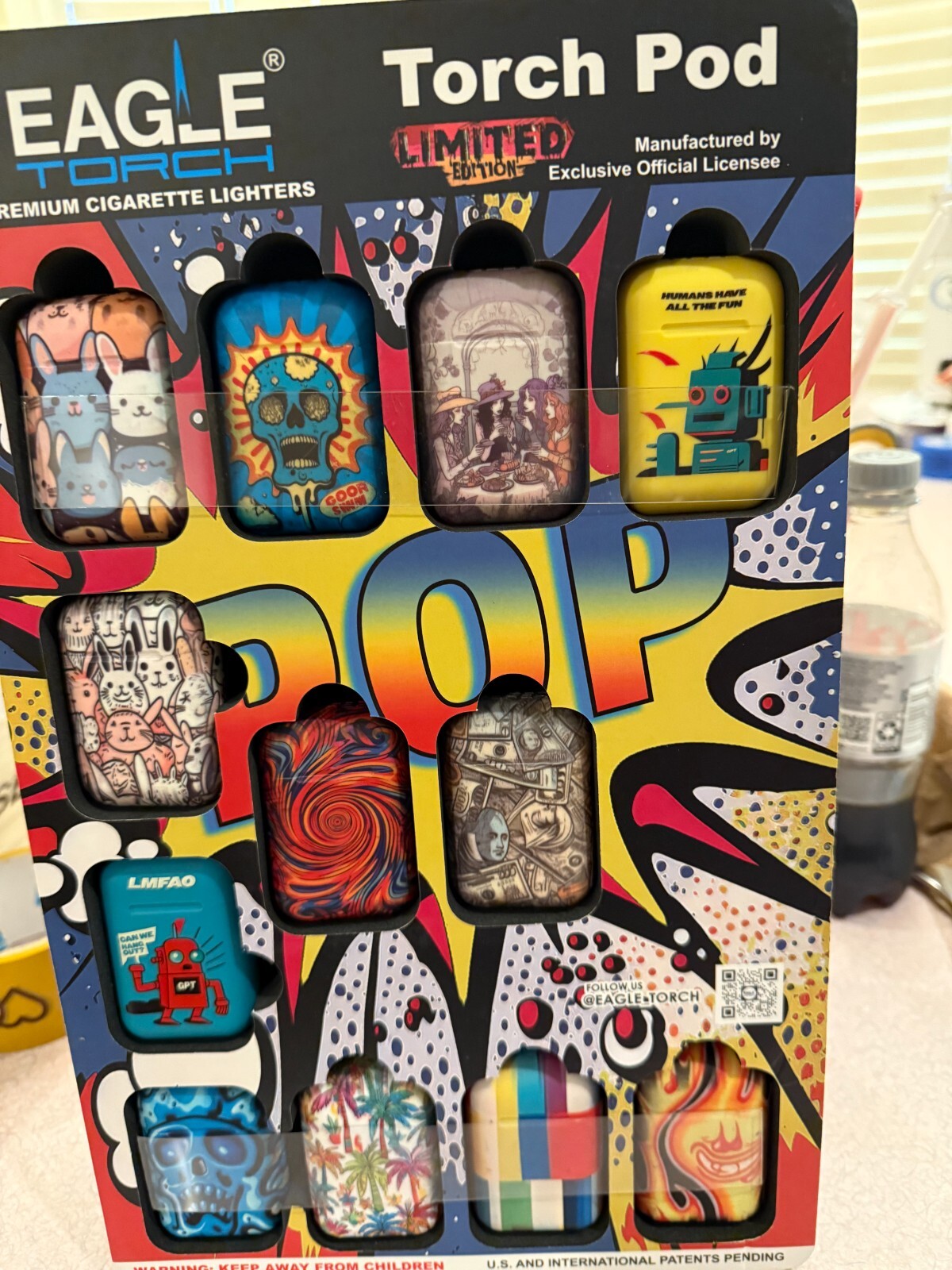 EAGLE Butane lighters lot of 24  Lighters  with unique designs Great Price