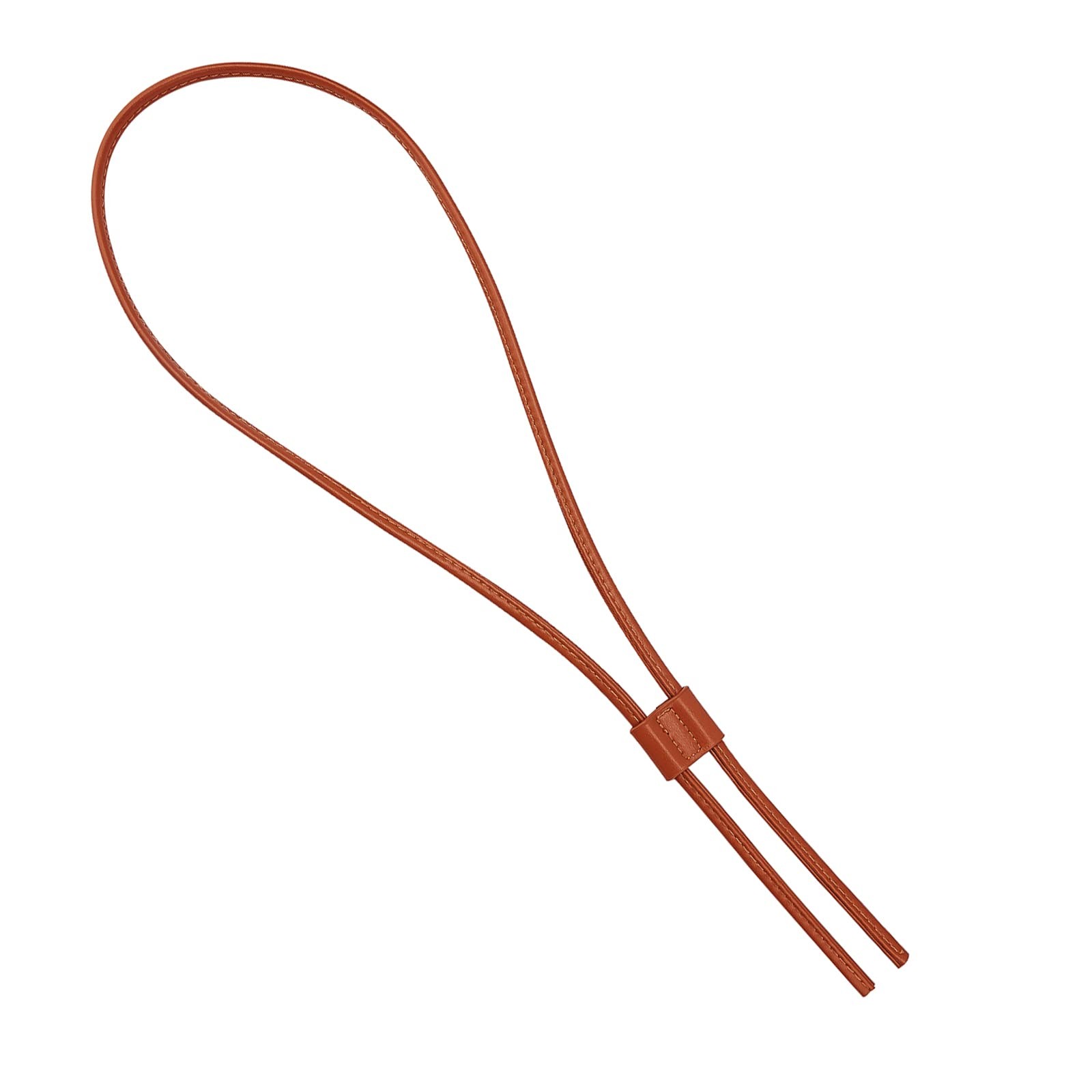 PU Leather Drawstring Pull String Purse Strap, 40.1 Inch/100cm Detachable Lea...