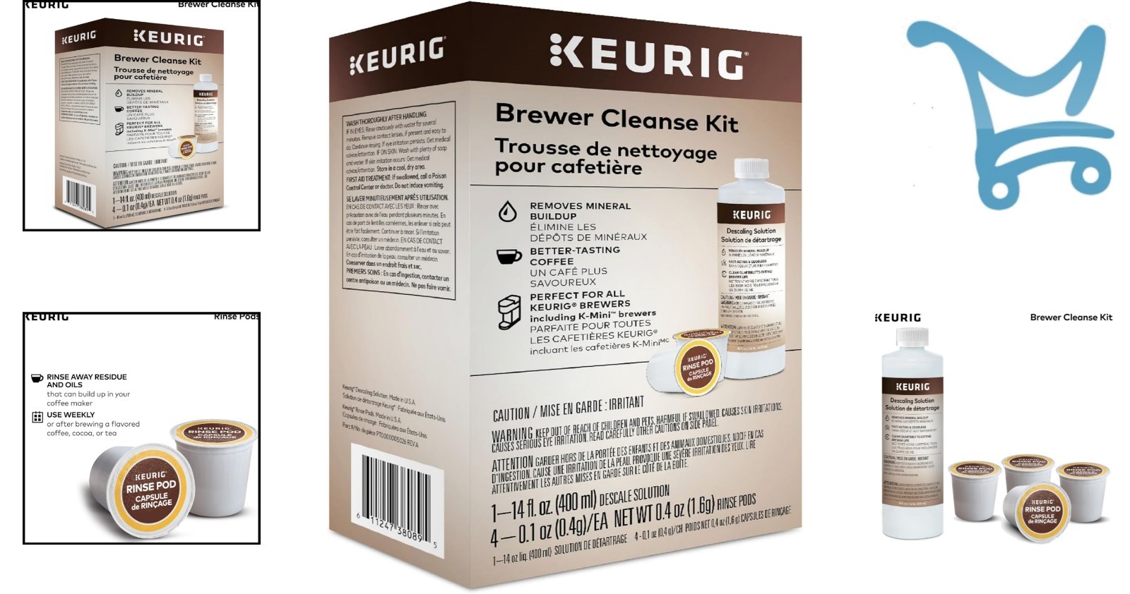 Coffee Maker Descaling Solution Unscented Deep Cleaning Kit Compatible