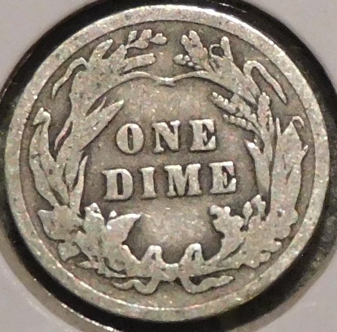 Silver Dime - Barber - 1910 [640]