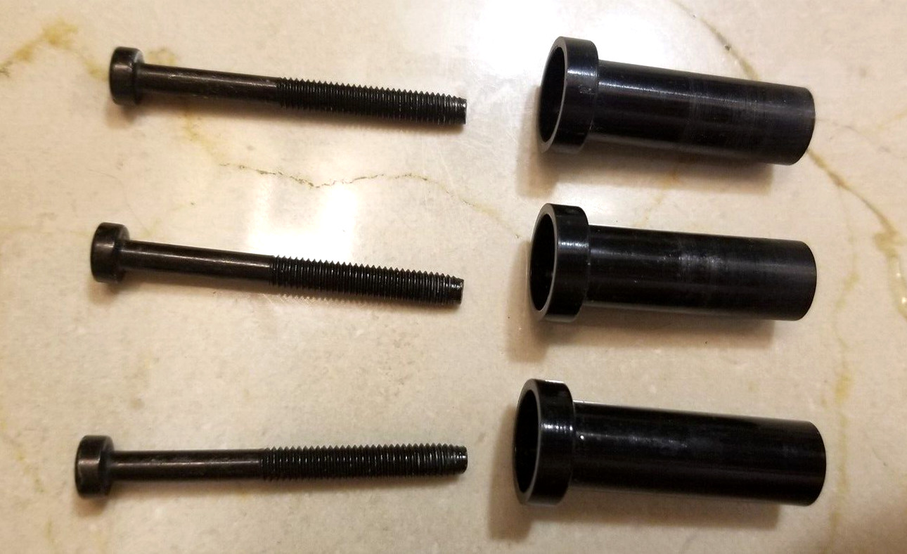 BMW E38 740iL 750iL OEM Glove Box Latch Spacer Shims and Threaded Screws 1995-01