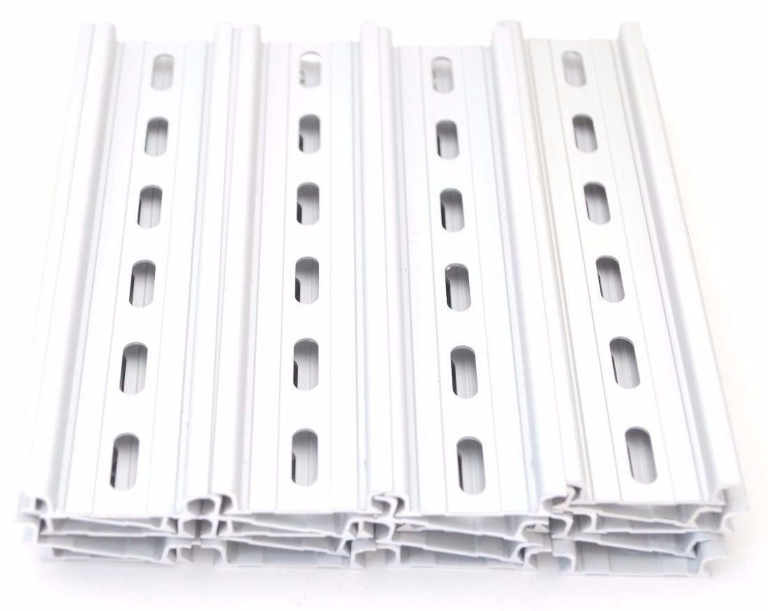 T&G 20 Pieces DIN Rail Slotted Aluminum RoHS 6" Inches Long 35mm Wide 7.5mm High