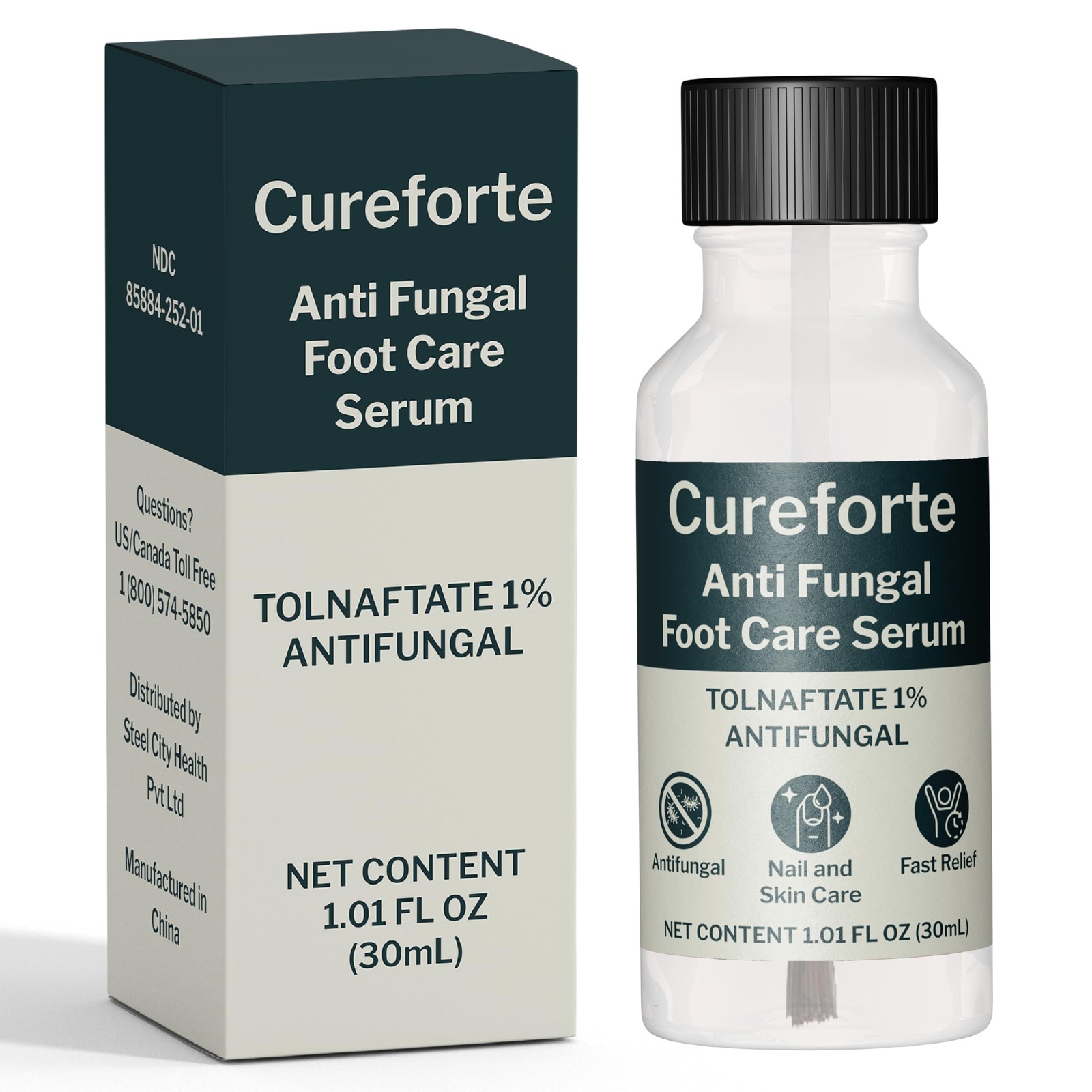 Anti-Fungal Foot & Finger Nails Fungus 1.01 Fl Oz (Pack of 1), Natural
