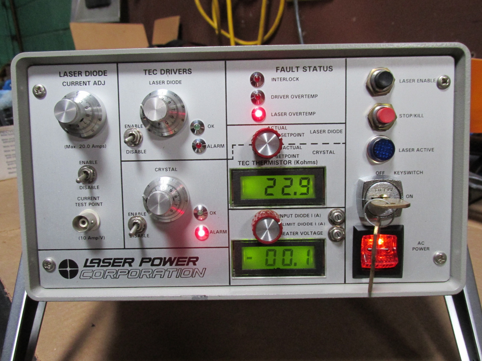 Laser Power Corp. Digital Diode Drive Laser Power Source Very Good Condition!!!