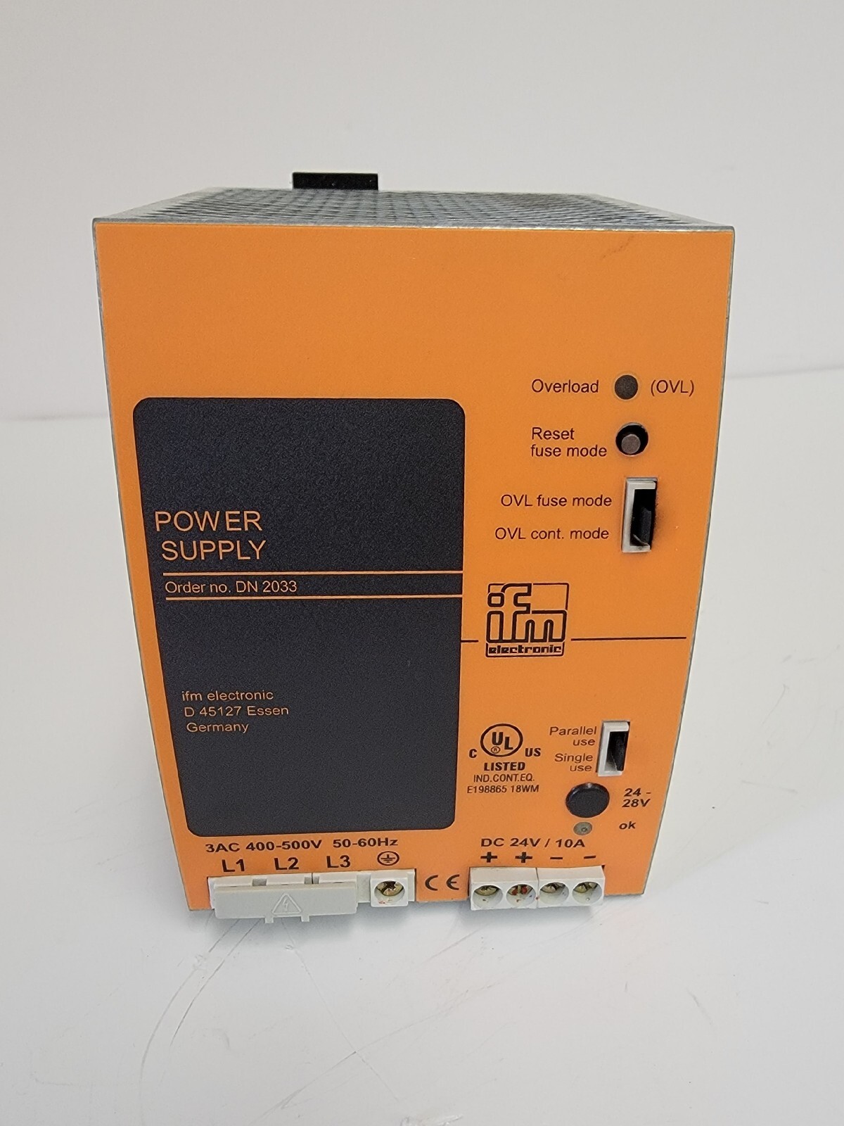 IFM POWER SUPPLY DN 2033.