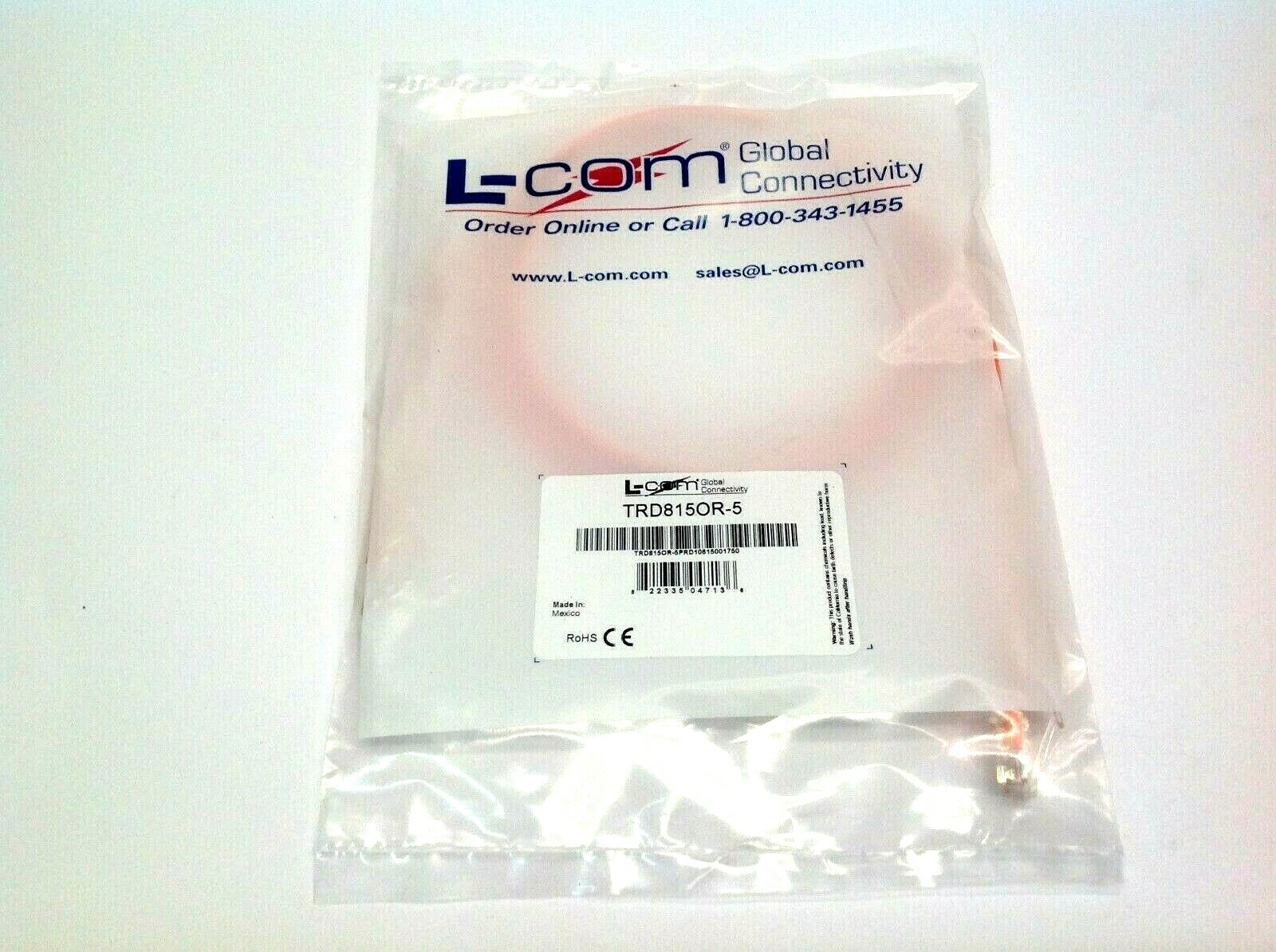 L-COM TRD815OR-5 Premium Category 5E Patch Cable