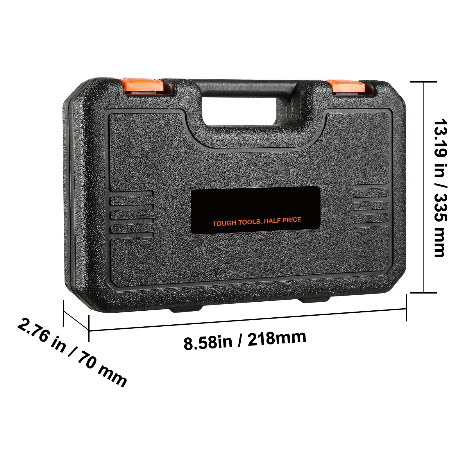 Impact Sockets Set 23pcs 6-Point 1/2in Drive Bit Ratchet Tool Kit Case