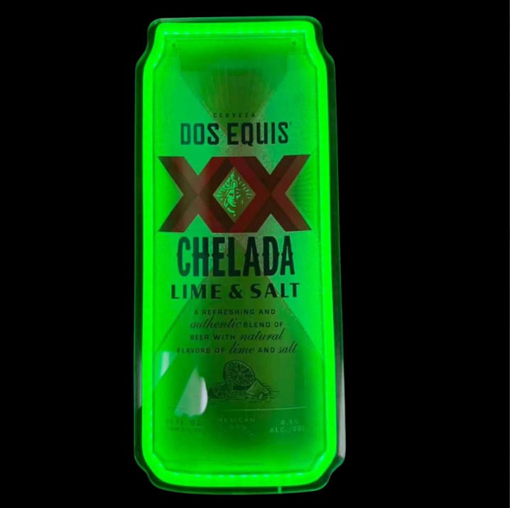 Neon Beer Sign Beer Can LED Wall Light, 16" x 9" Bar Decor Lamp USB Powered