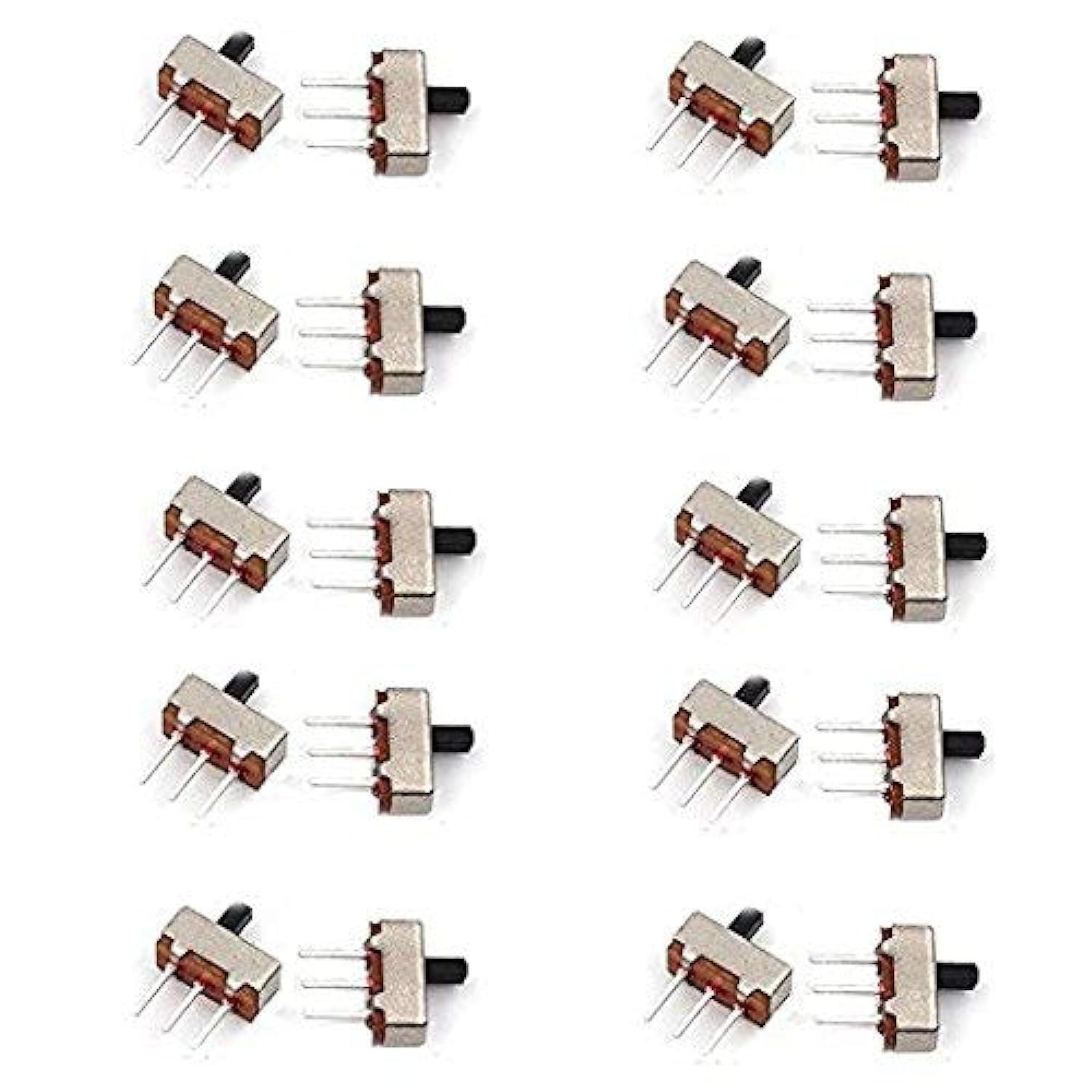 20PCS SS-12D00 Vertical Slide Toggle Switch - 50V DC Performance & Durability