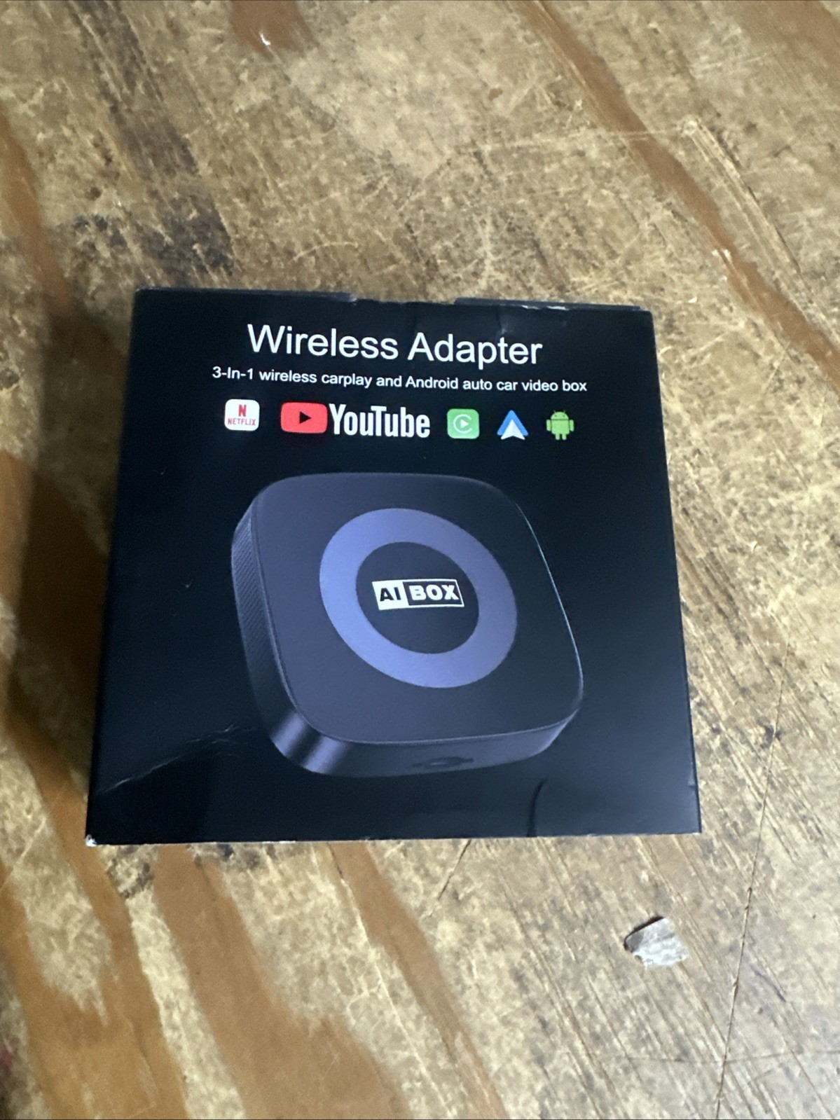 WHYBOX Wireless Carplay Adapter W/ Netflix/YouTube Ai Box for iPhone & Android