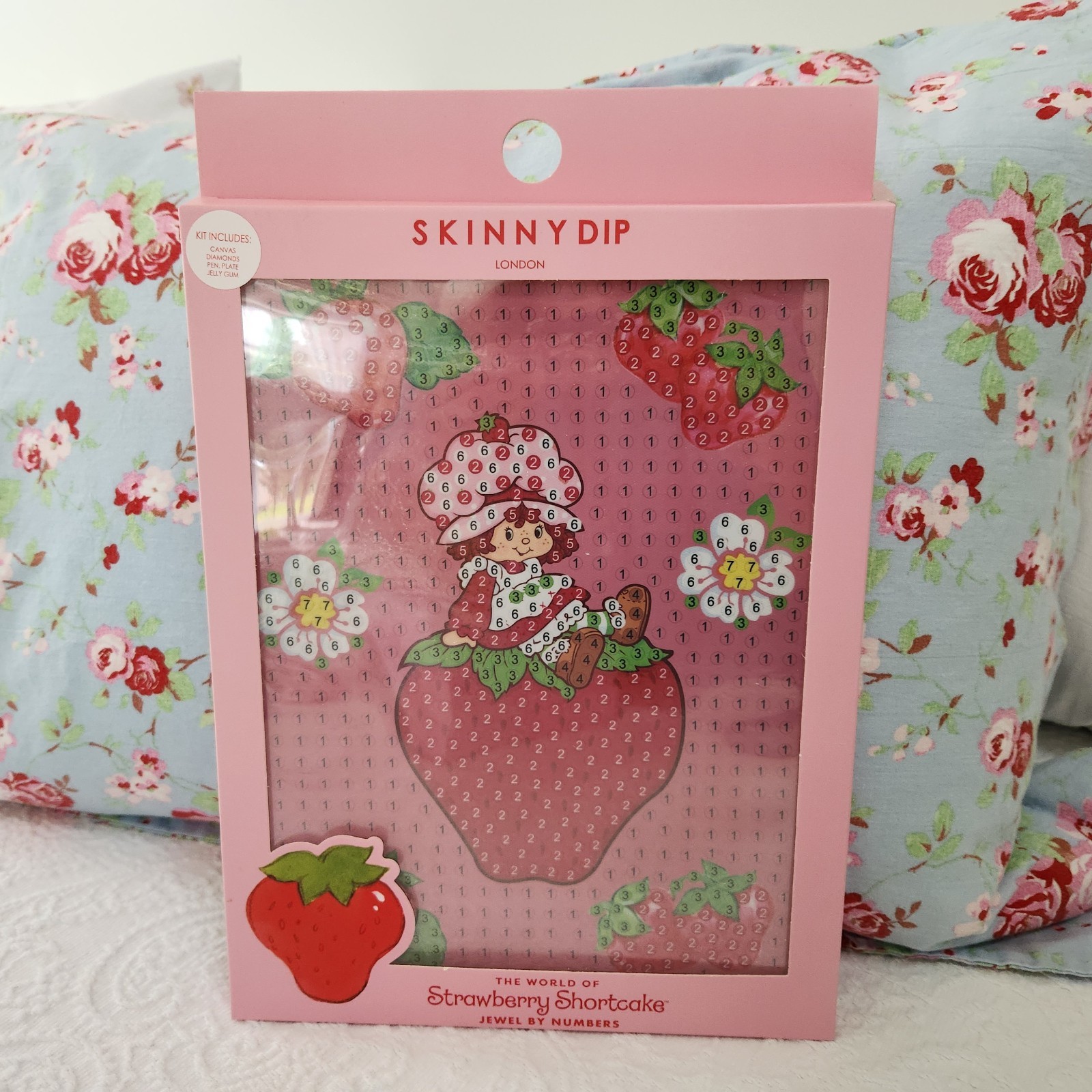 NEW SKINNYDIP LONDON STRAWBERRY SHORTCAKE JEWEL BY NUMBERS CRAFT SET