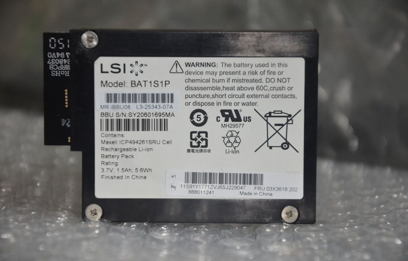 81Y4451 BAT1S1P BBU08 For IBM M5000 M5014 M5015 9260 9261 9280 Raid BBU
