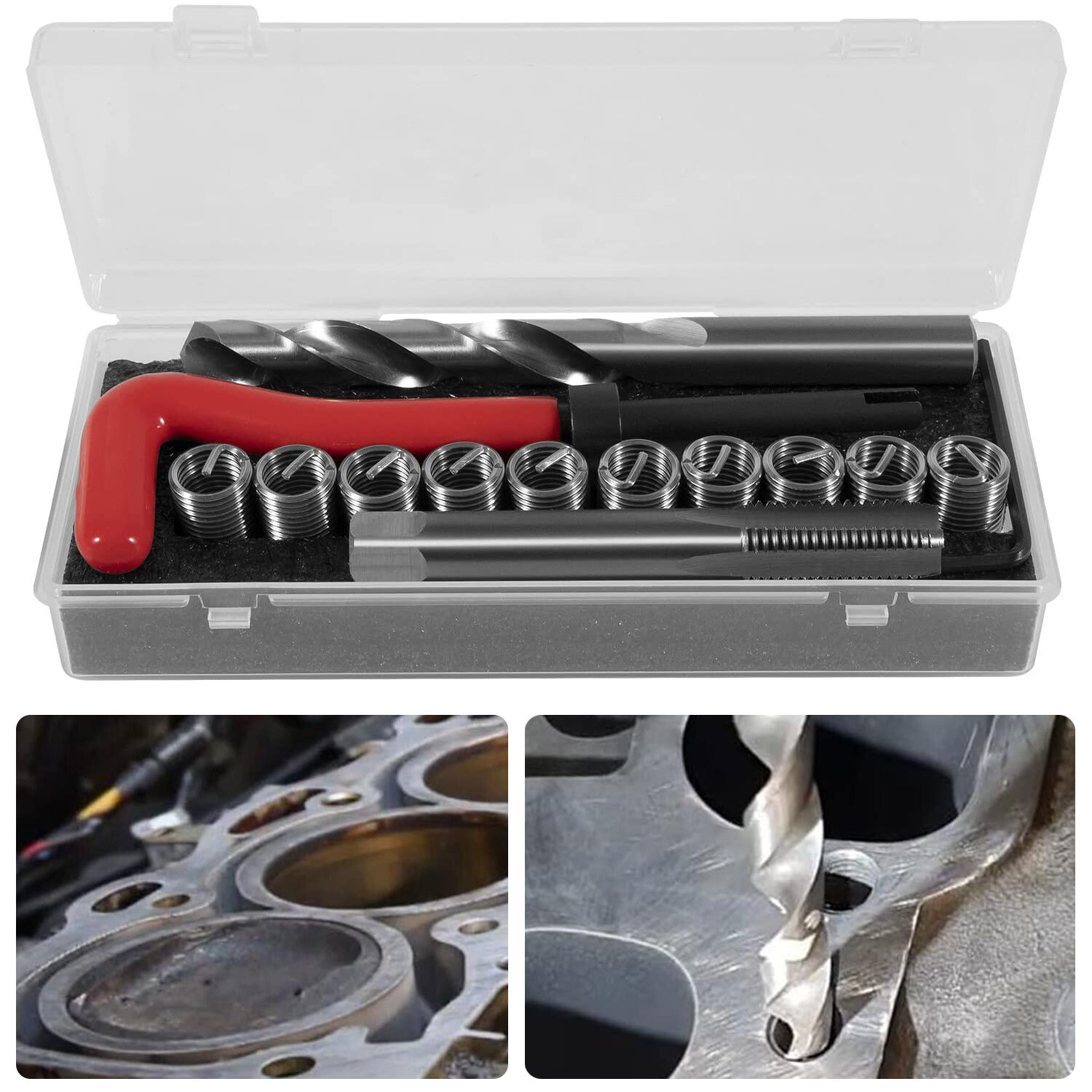 1420 Head Thread Bolt Repair Tool Kit M11.5mm x 1.5 for Honda B16 Engine, Toyota