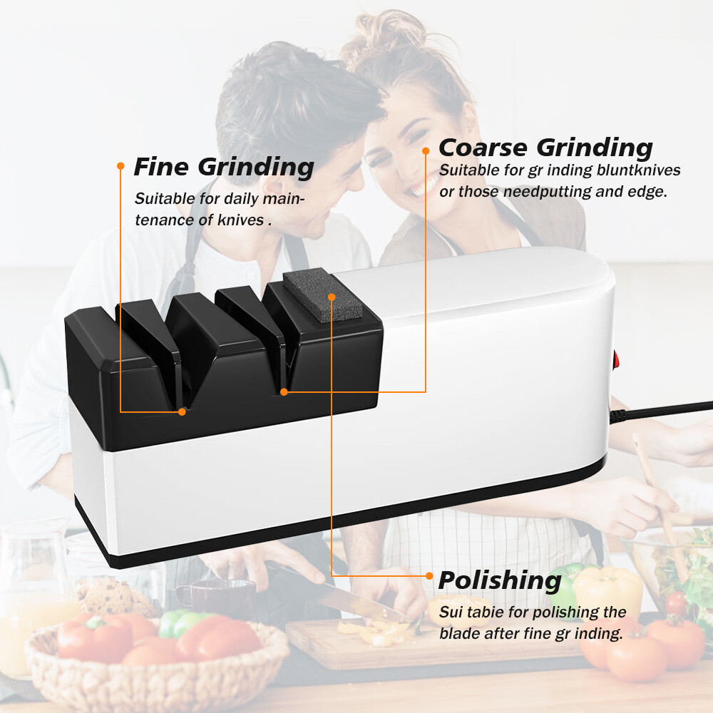 Professional Electric Knife Sharpener Kitchen Sharpening Stone Grinder knives US