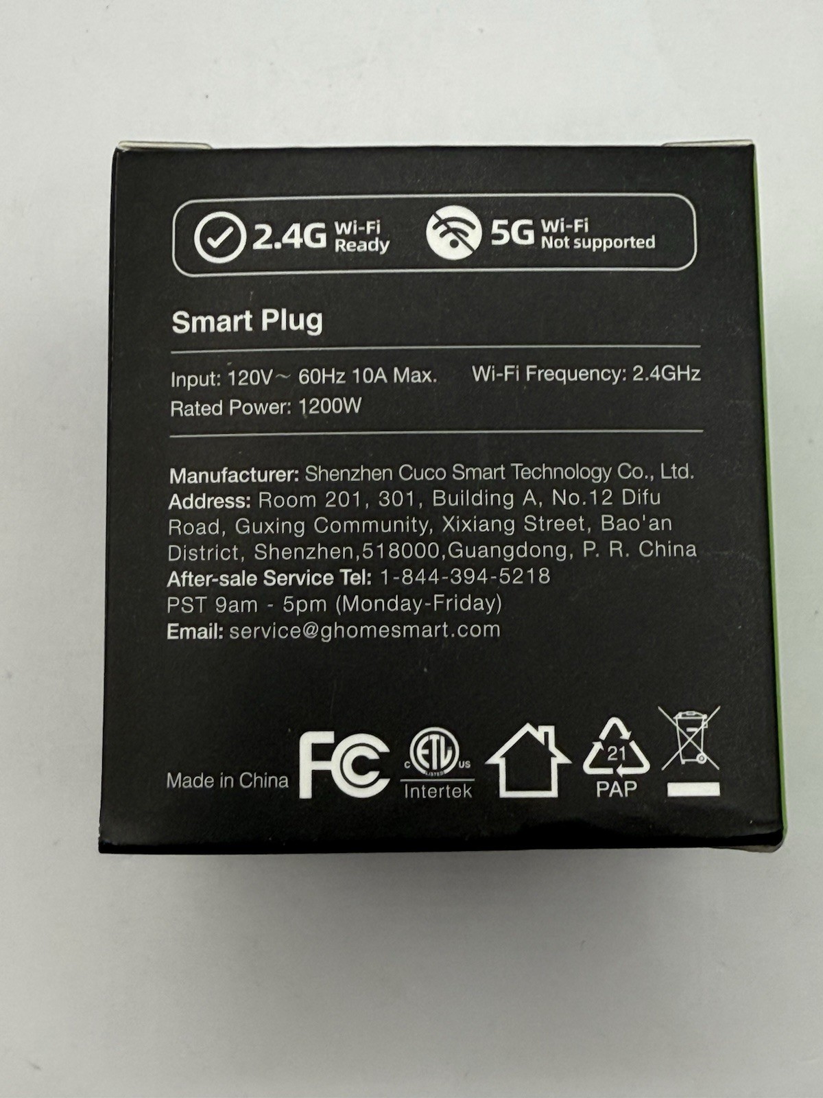 Smart Plug By GHOME. Voice Control Smart Plug Wp3 Single Pack