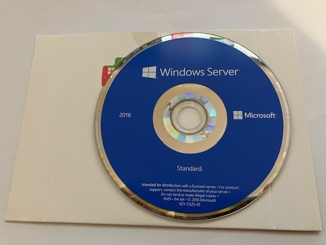 Genuine Windows Server 2016 64-Bit DVD System Recovery Media Software