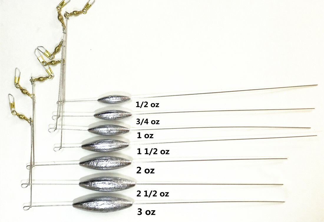 2 Pcs Bottom Bouncer Sinker Fishing Sinkers
