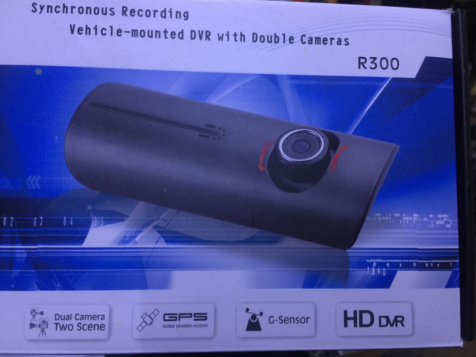 R-300 Synchronous Recording Vehicle-mounted DVR w/ Dual Dash Camera's